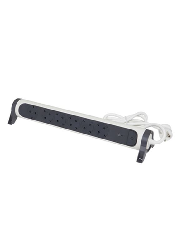 Legrand SurgeArrest 6 Outlets 1.5m Cable SPD Black/Grey Rotating