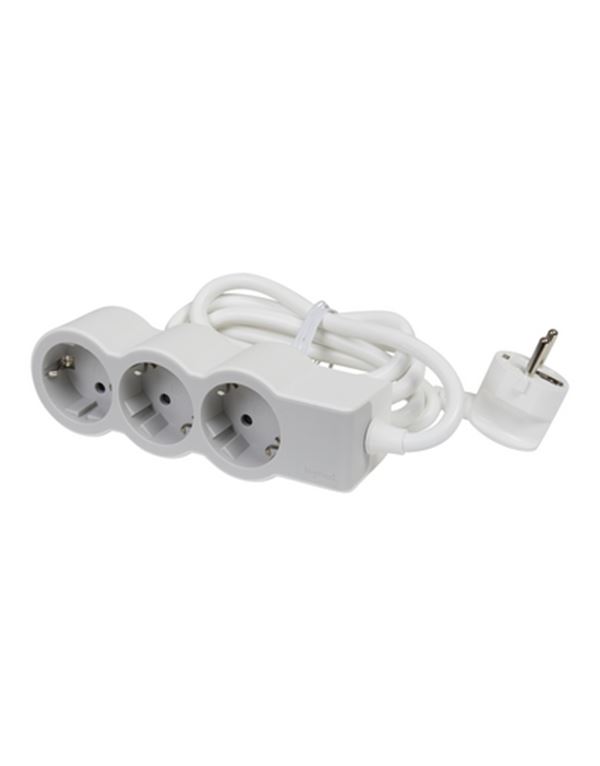 Legrand SurgeArrest 3 Outlets 1.5m Cable  White/Grey