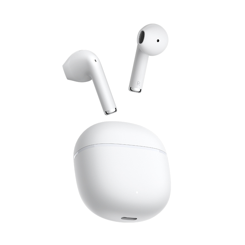 QCY T29 AilyBuds Lite TWS White - ENC Semi Ear Earbuds Bluetooth 5.3 22.5 Hours Earbud True Wireless