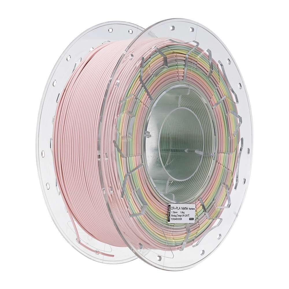CREALITY CR-PLA Matte Rainbow, 3D Printer Filament 1 kg Spool, 1.75 mm (3301010458)