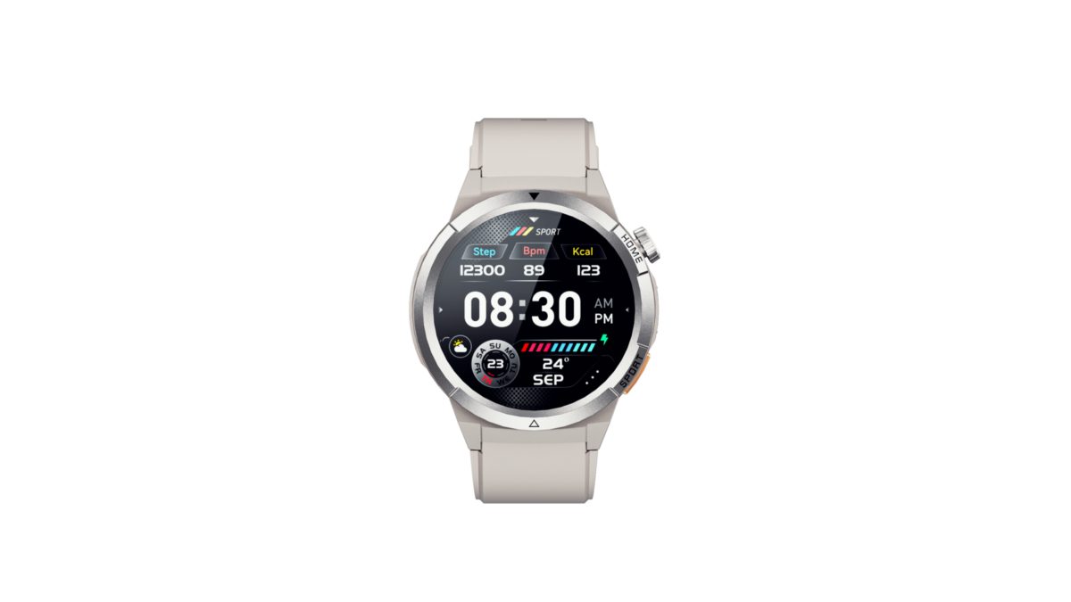 QCY Active GX Watch S12 Grey 1,43" AMOLED HD 466x466 Metal Crown &amp; Strap Call HD BT Watch IP68