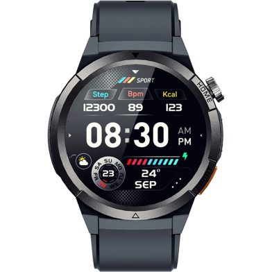 QCY Active GX Watch S12 Black 1,43" AMOLED HD 466x466 Metal Crown &amp; Strap Call HD BT Watch IP68