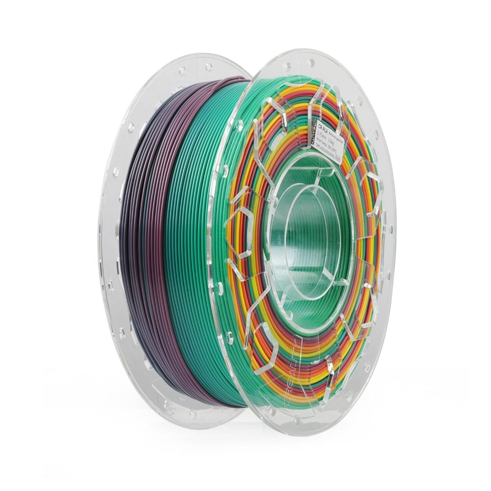 Creality CR-PLA Rainbow, 3D Printer Filament 1 kg Spool, 1.75 mm (3301010010)