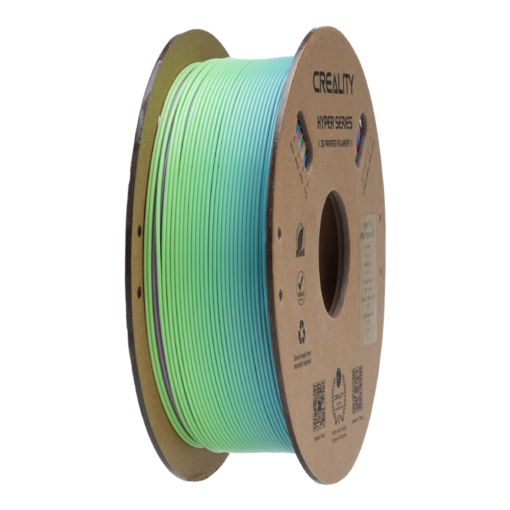Creality Hyper PLA Rainbow Wild Blossom Short Gradient - Fast Printing Filament with CFS Tag 1kg 1.75