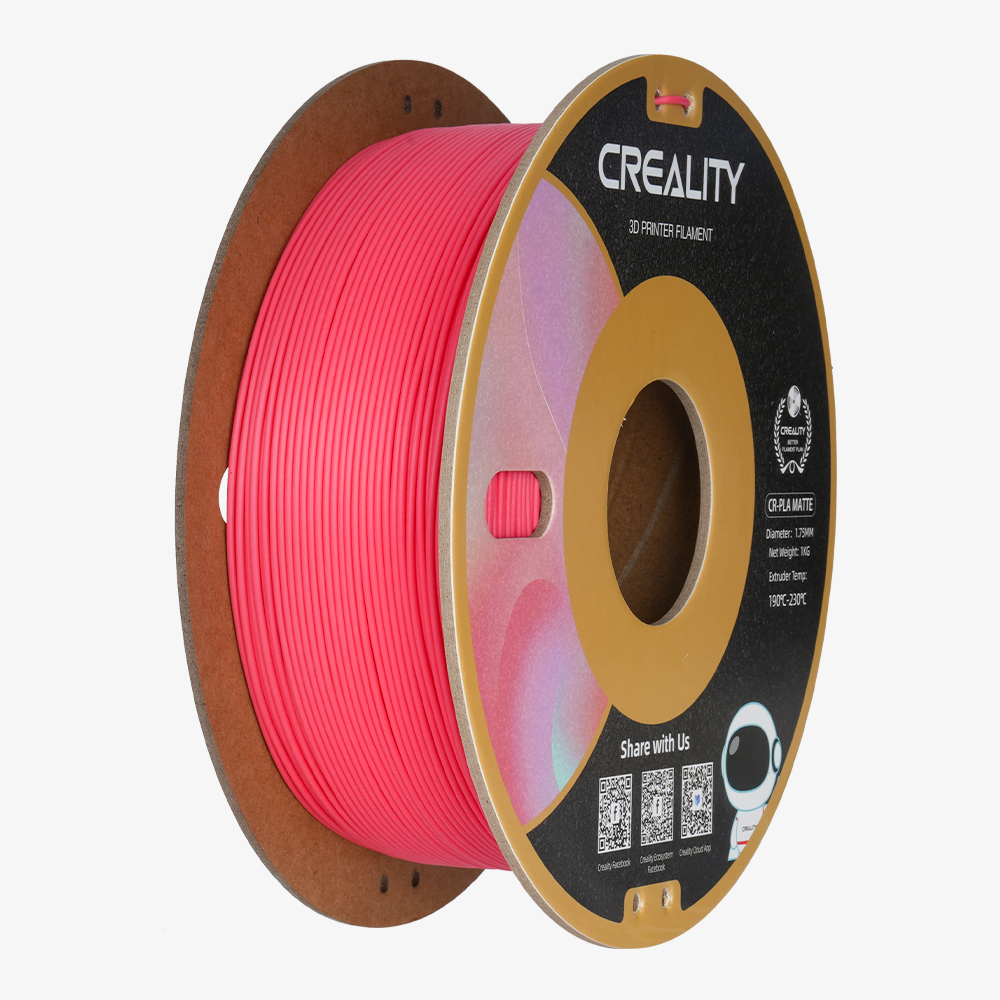 CREALITY CR-PLA Matte Strawberry Red, 3D Printer Filament 1 kg Spool, 1.75mm (3301010300)