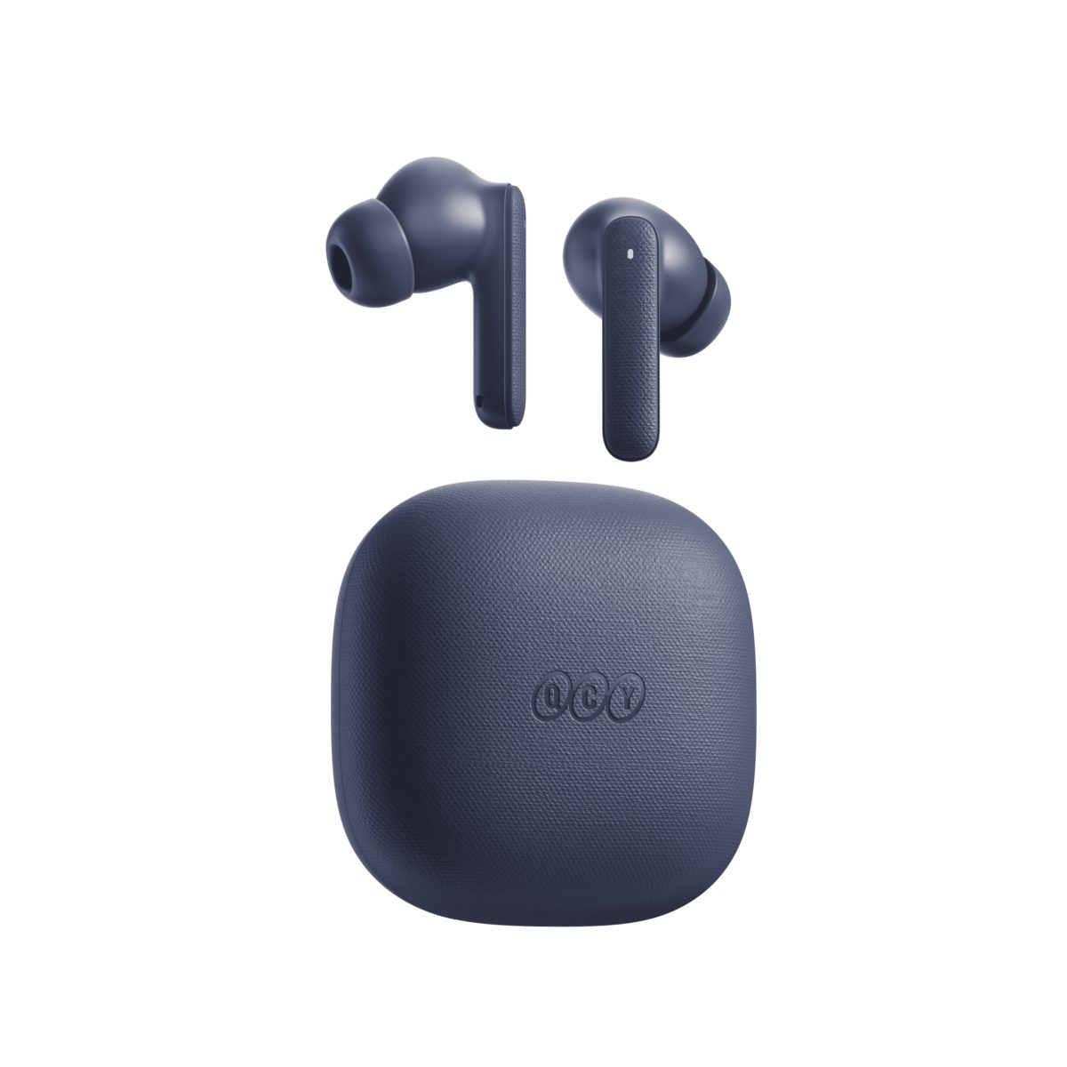 QCY Buds Blue (QT43) - Noise Reduction Clear Calls TWS Earbuds 35h, 10mm Dynamic Drivers.