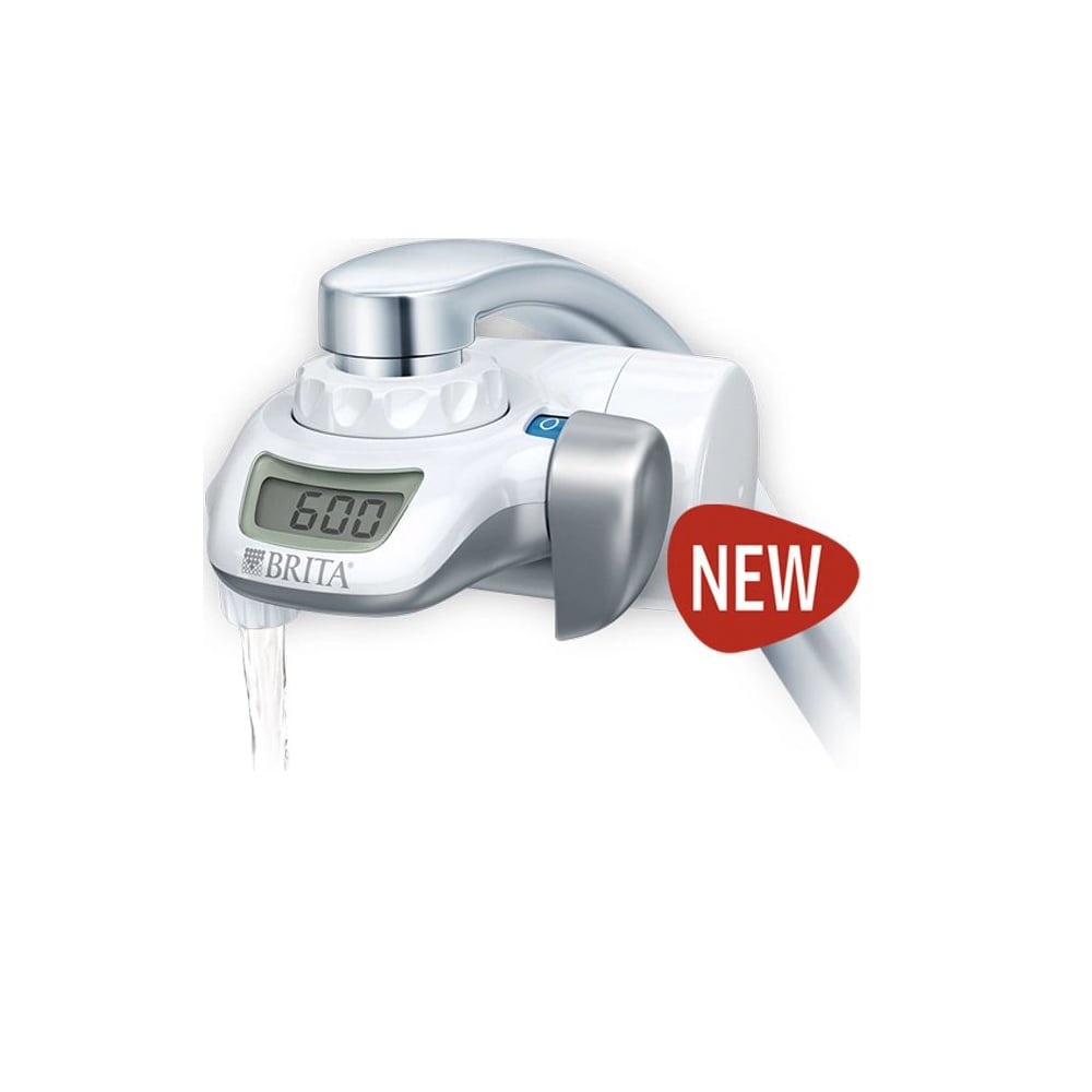 Brita On Tap New Faucet Water Filter Granular Activated Carbon / Hollow Fiber Membranes 1 μm White