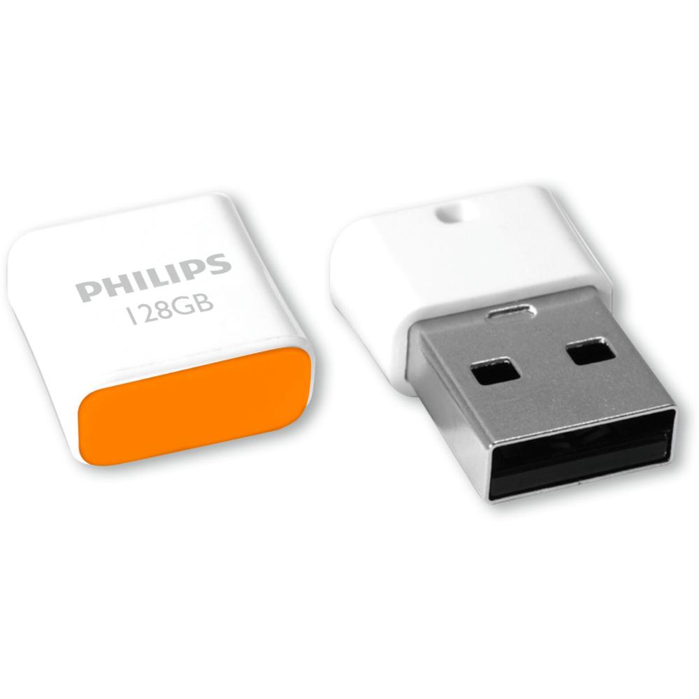 Philips Pico 128GB USB 2.0 Stick Orange (FM12FD85B/00) (PHIFM12FD85B-00)