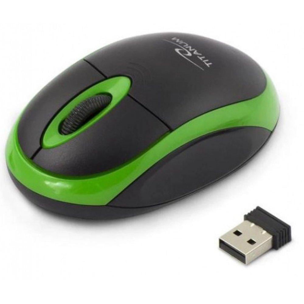 Esperanza Titanum 3D Vulture Wireless Mouse Black/Green (TM116G)