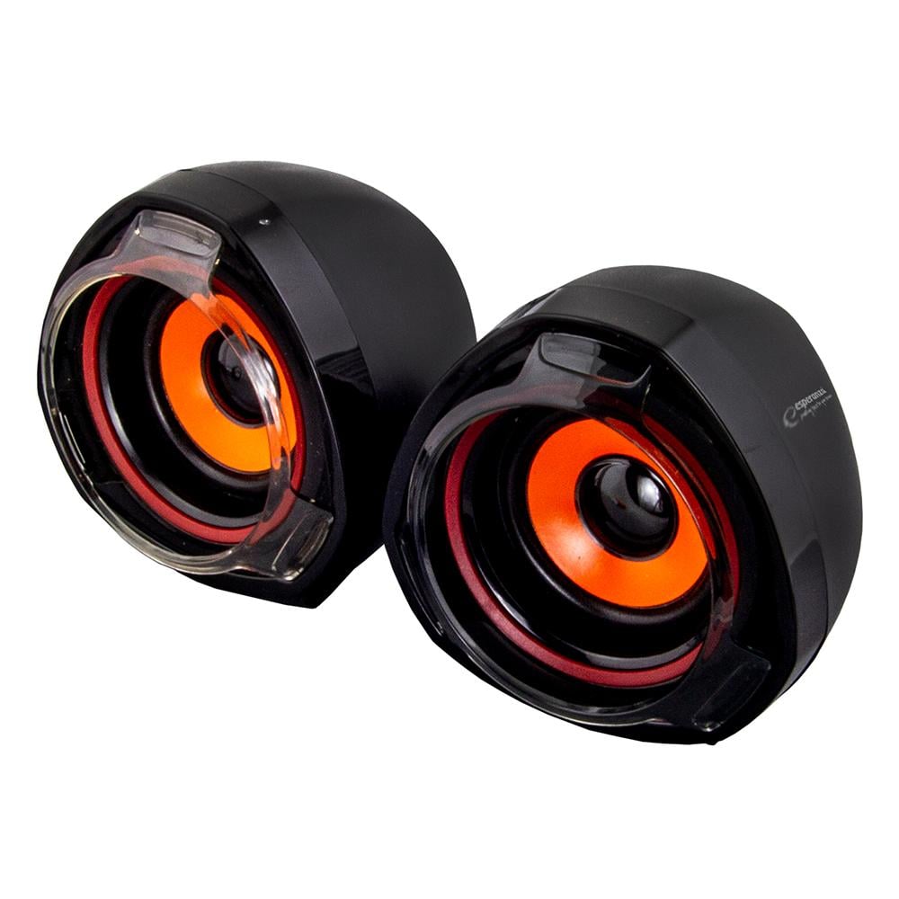 Esperanza Rumba EP141 2.0 Computer Speakers with 5W Power in Black (EP141) (ESPEP141)