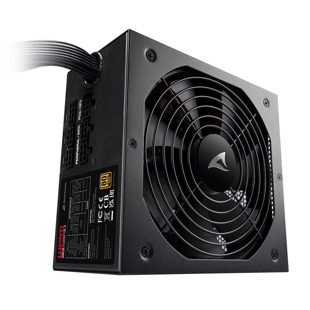 Sharkoon WPM Gold Zero 650W Computer Power Supply Semi Modular 80 Plus Gold (WPMGZERO650W) (SHRWPMGZERO650W)