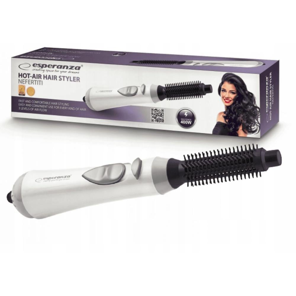 Esperanza Nefertiti Air Curling Electric Brush 400W (EBL001W) (ESPEBL001W)