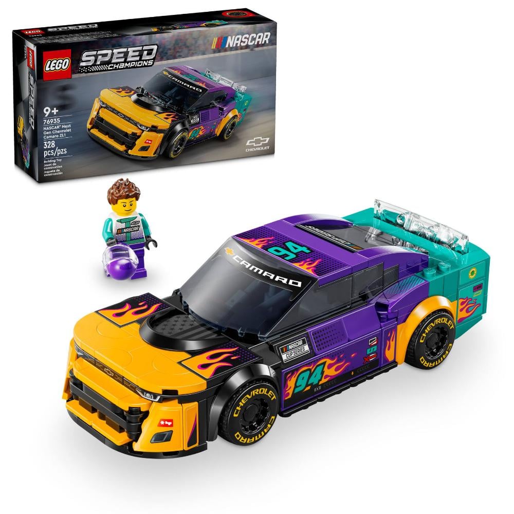 Lego Speed Champions NASCAR Next Gen Chevrolet Camaro ZL1 for Ages 9+ 328pcs (76935)