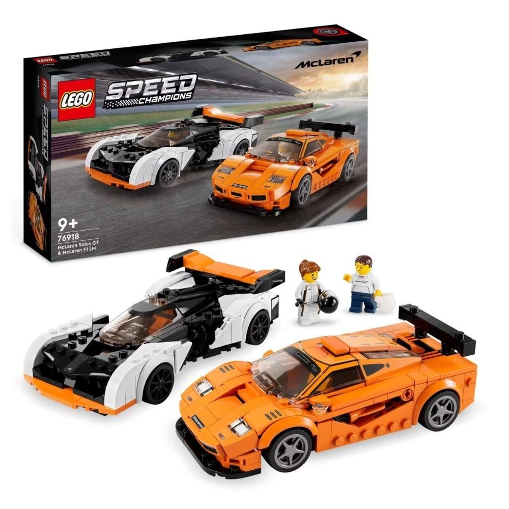 Lego Speed Champions McLaren Solus GT and McLaren F1 LM for Ages 9+ (76918) (LGO76918)