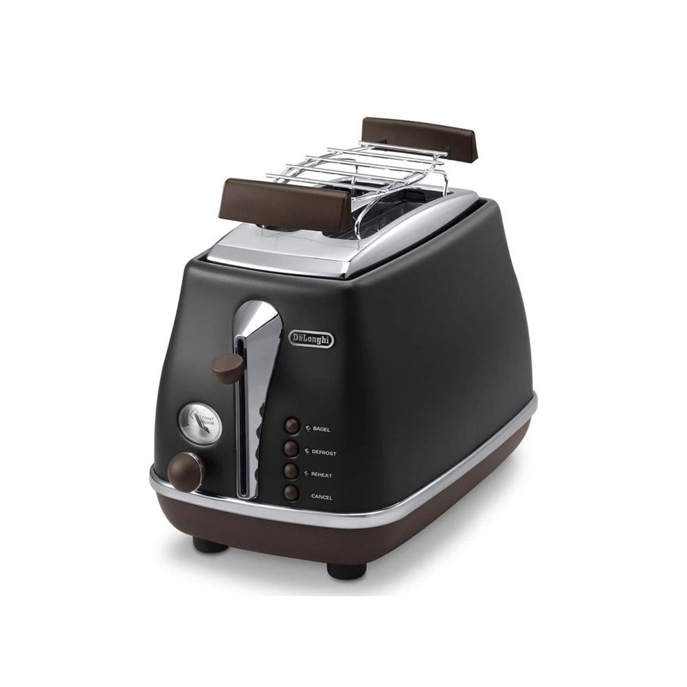 De'Longhi Icona Vintage 2-Slice Toaster 900W Black (CTOV2103BK) (DLGCTOV2103BK)