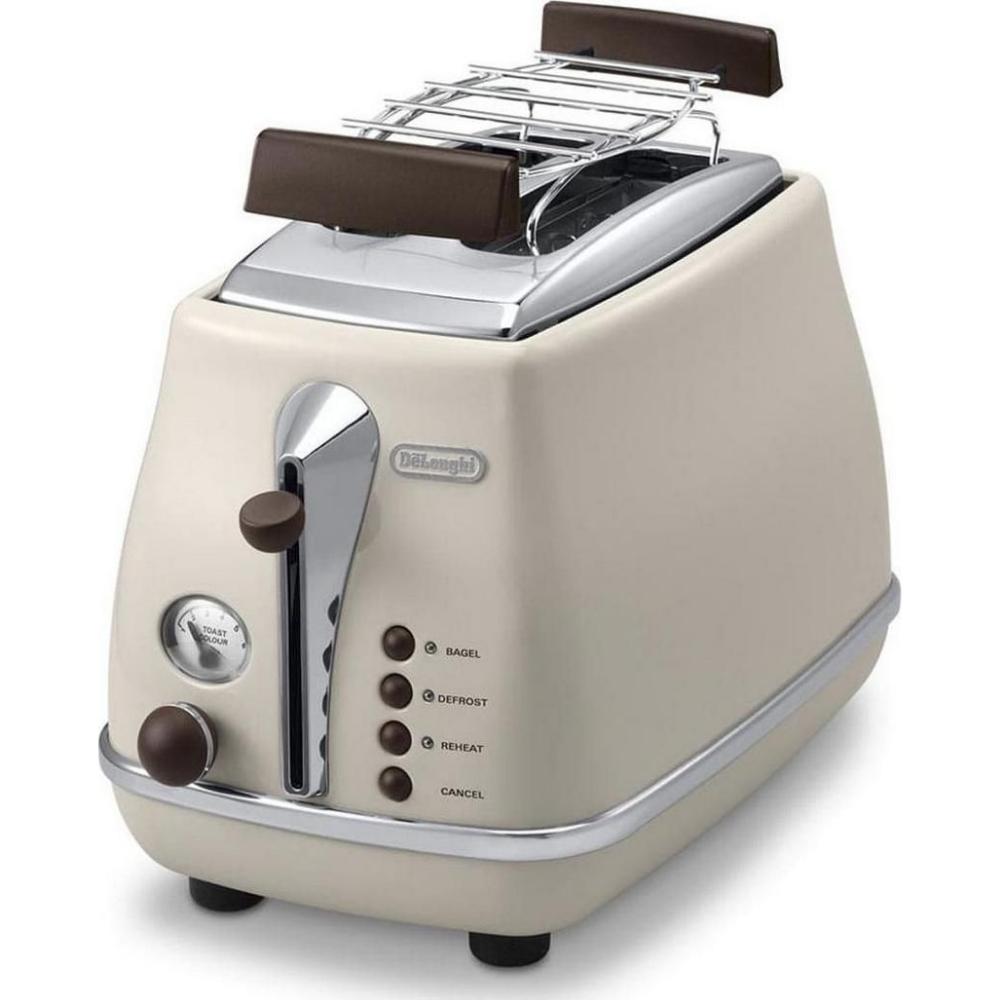 De'Longhi Icona Vintage 2-Slice Toaster 900W Beige (CTOV2103.BG)