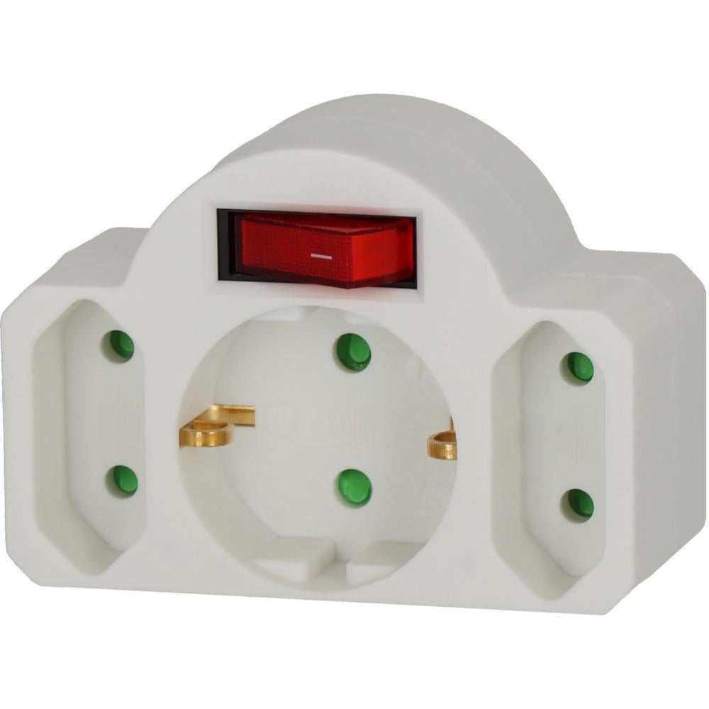 Brennenstuhl Safety Power Strip 3-Way with Switch White (1508100)