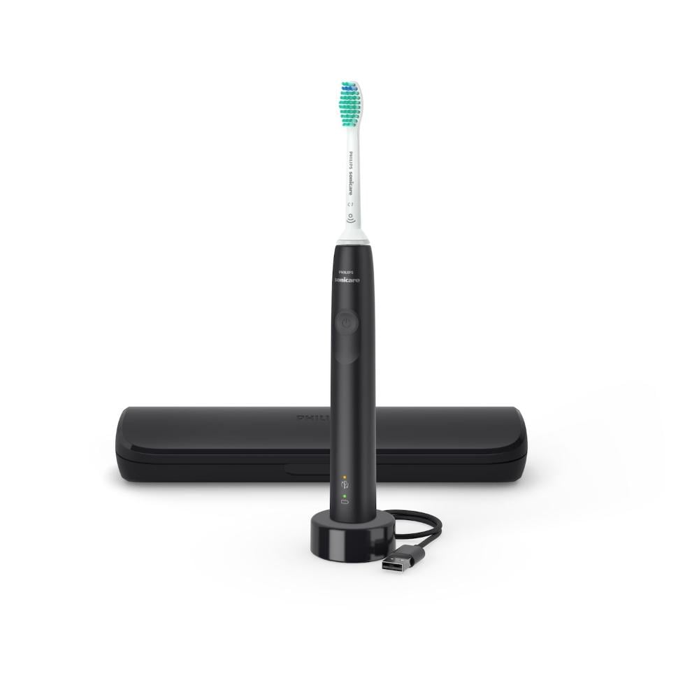 Philips Sonicare 3100 Series Electric Toothbrush and Travel Case Black (HX3673/14) (PHIHX3673-14)