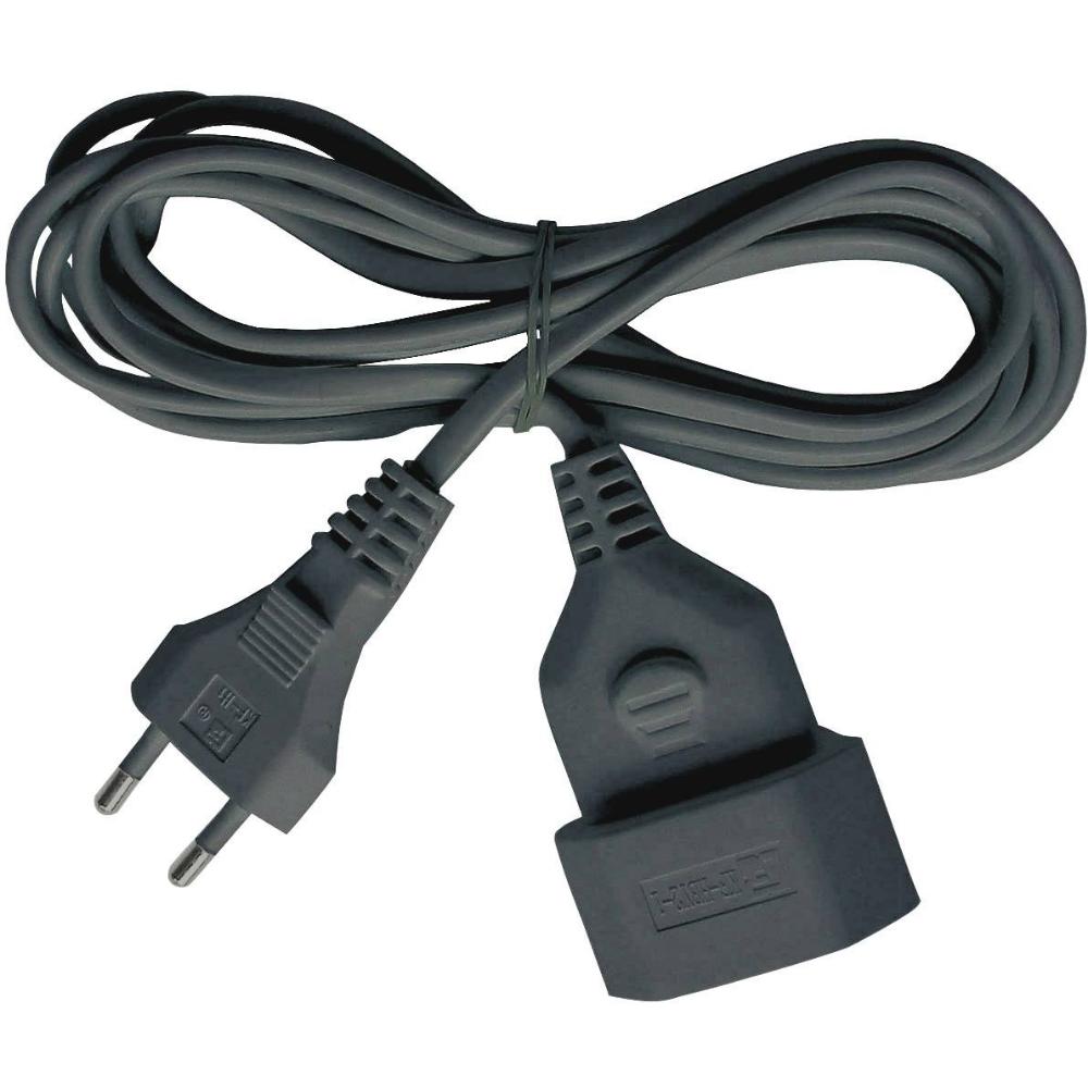 Brennenstuhl Plastic Extension Cable 3m Black H03VVH2-F 2x0.75 (1161790) (BNN1161790)