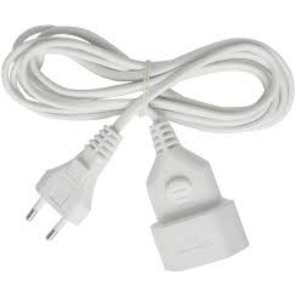 Brennenstuhl Plastic Extension Cable 3m White H03VVH2-F 2x0.75 (1161660) (BNN1161660)