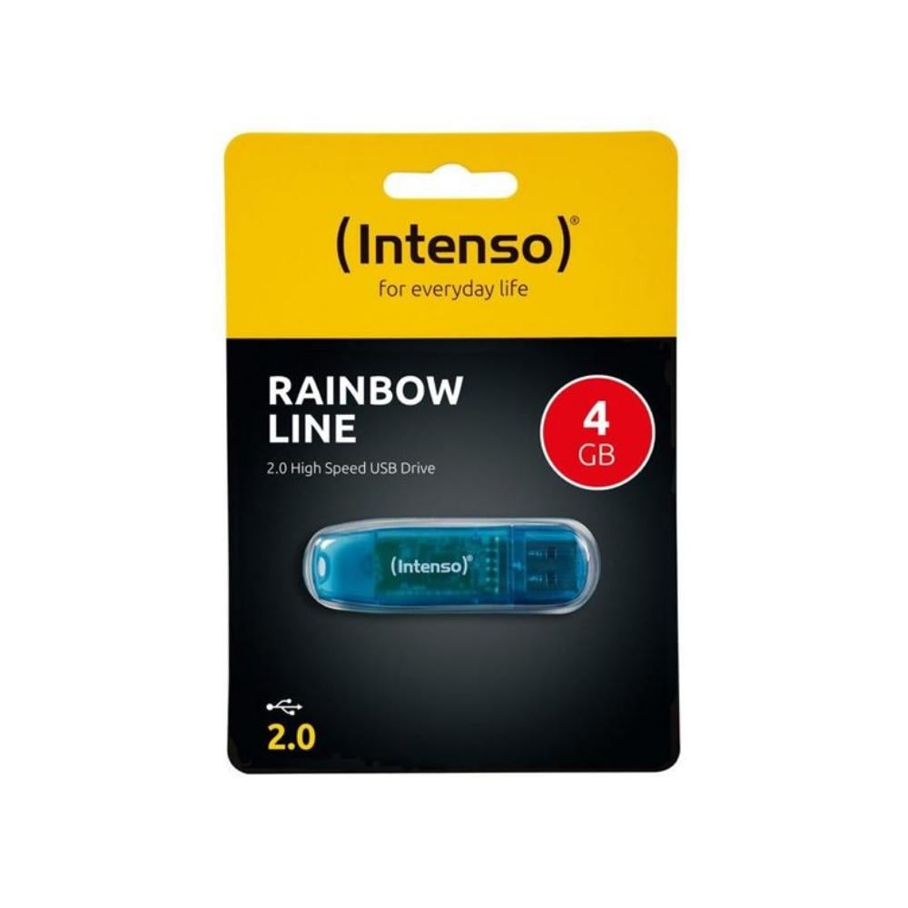 Intenso USB 2.0 Stick 4GB Rainbow Line Blue (3502450) (NSO3502450)