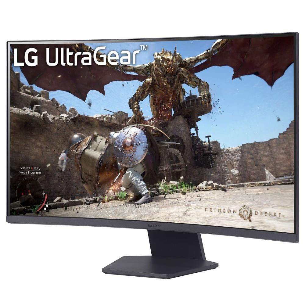 LG UltraGear 32GS60QC-B Curved Gaming Monitor 32''