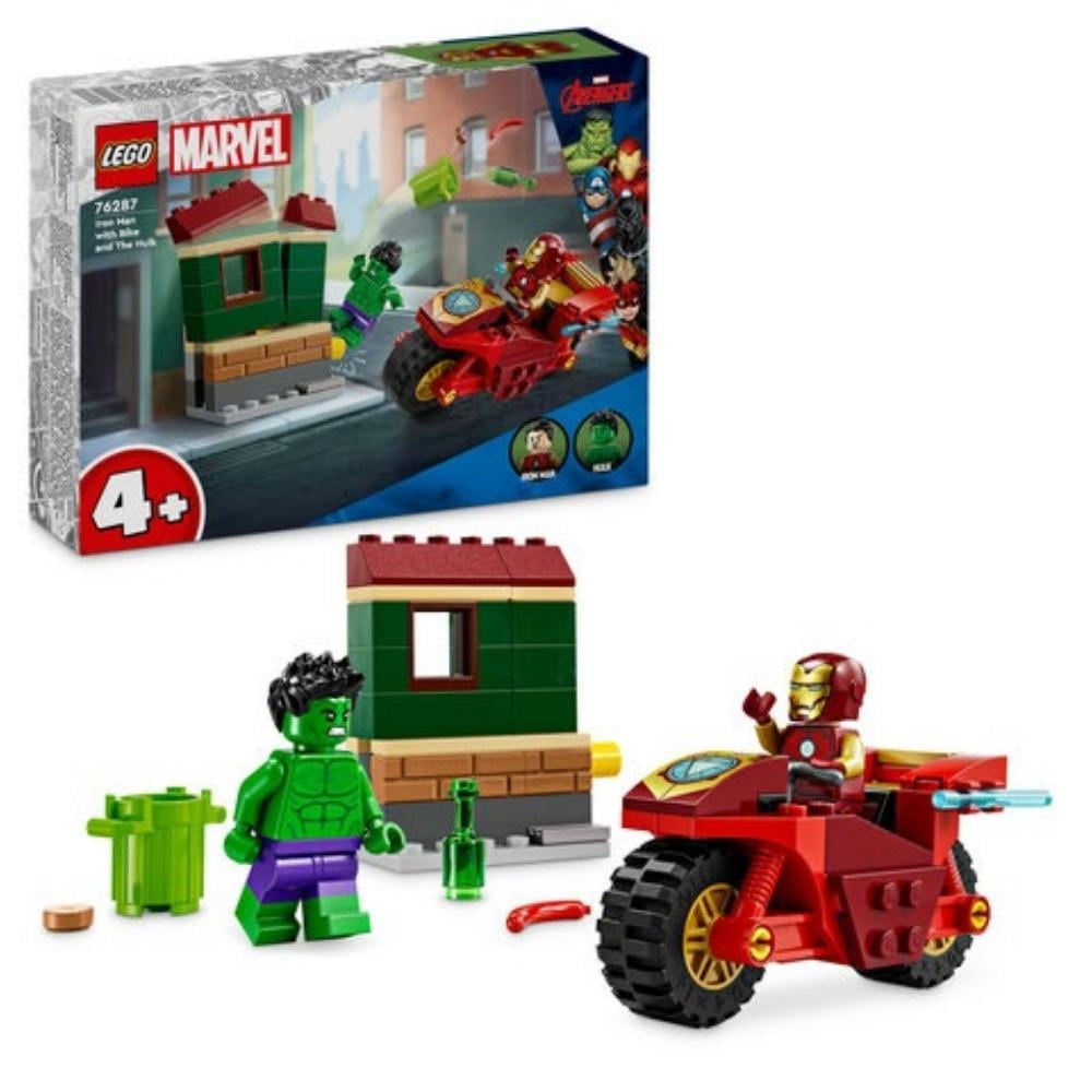 Lego Marvel Super Heroes Iron Man With Bike And The Hulk (76287)