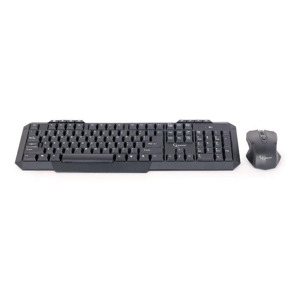 Gembird Keyboard + Membrane Mouse Set Kbs-wm-02 (USB 2.0; US; Black; Optical) (KBS-WM-02) (GEMKBS-WM-02)