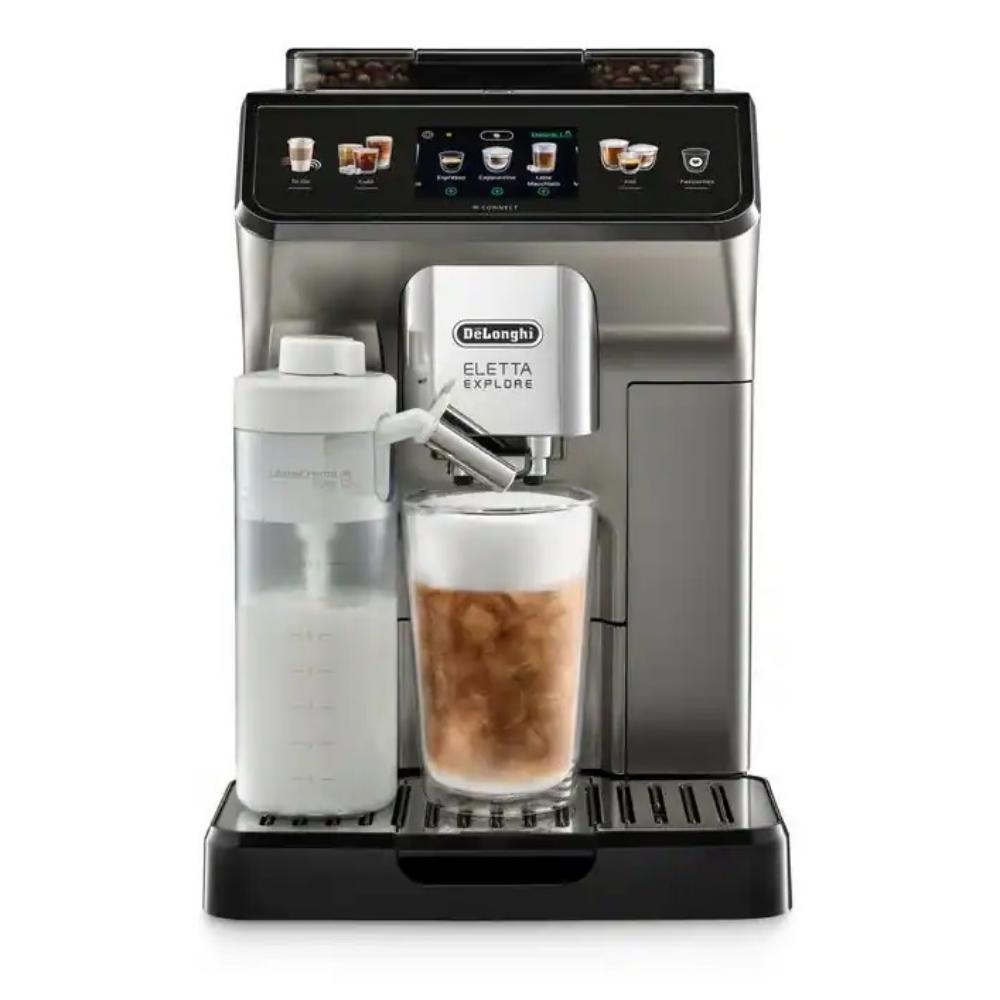 De'Longhi Eletta Explore Automatic Espresso Machine 1450W with Grinder Silver (ECAM450.86.T) (DLGECAM450.86.T)