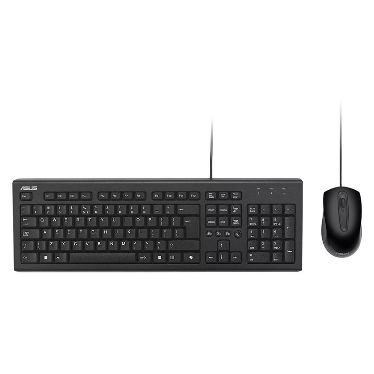 ASUS Keyboard and Mouse Wired U2000 Greek Copilot