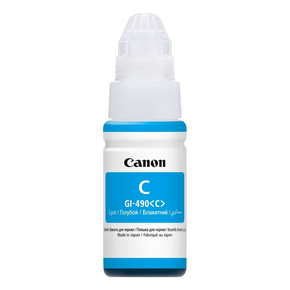 Canon Inkjet Ink GI-490 Cyan (0664C001) (CAN-GI490C)