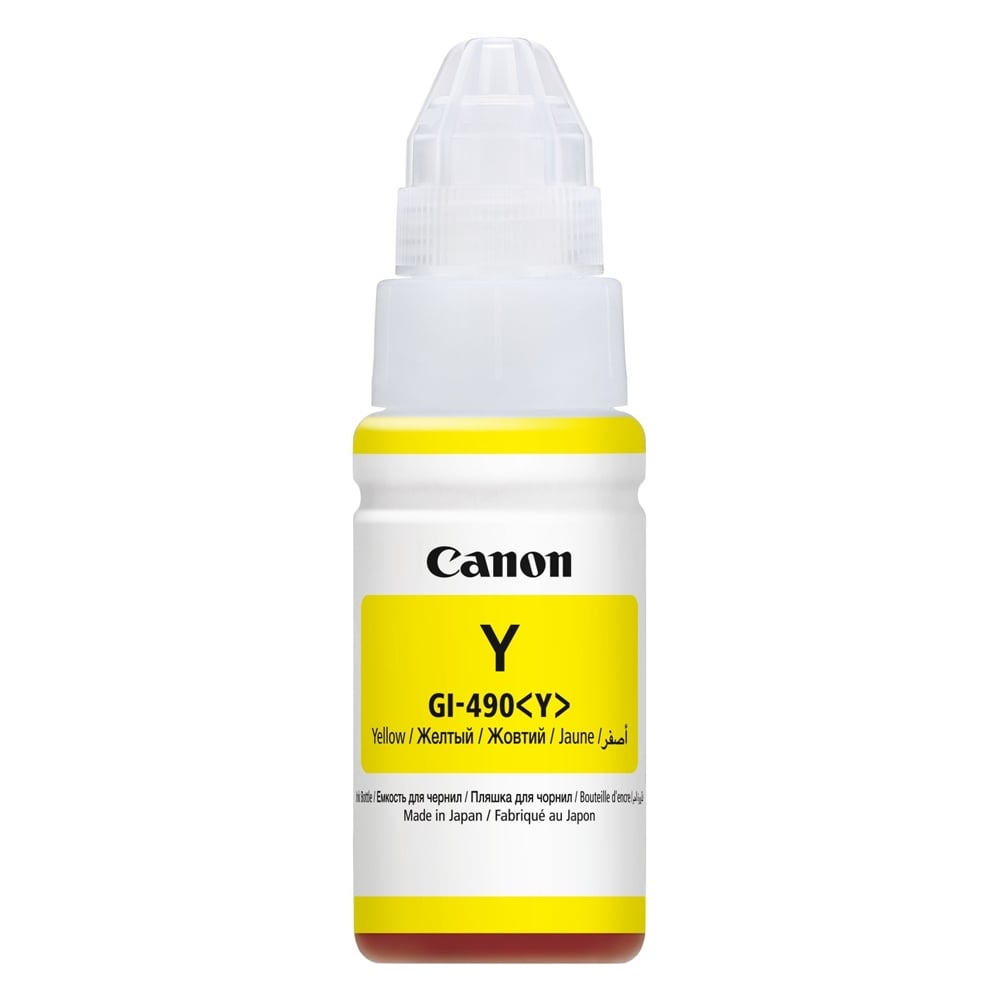 Canon Inkjet Ink GI-490 Yellow (0666C001) (CAN-GI490Y)