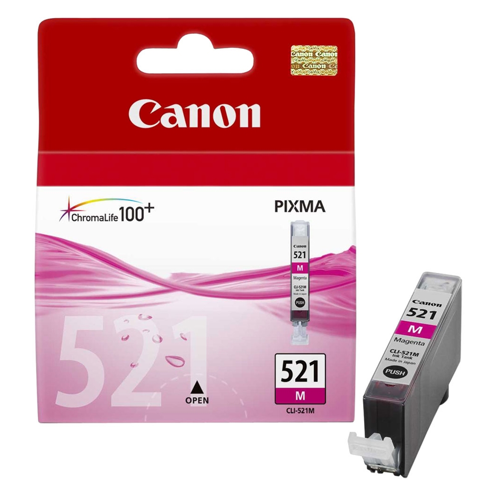Canon Inkjet Ink CLI-521M Magenta (2935B001) (CANCLI-521M)