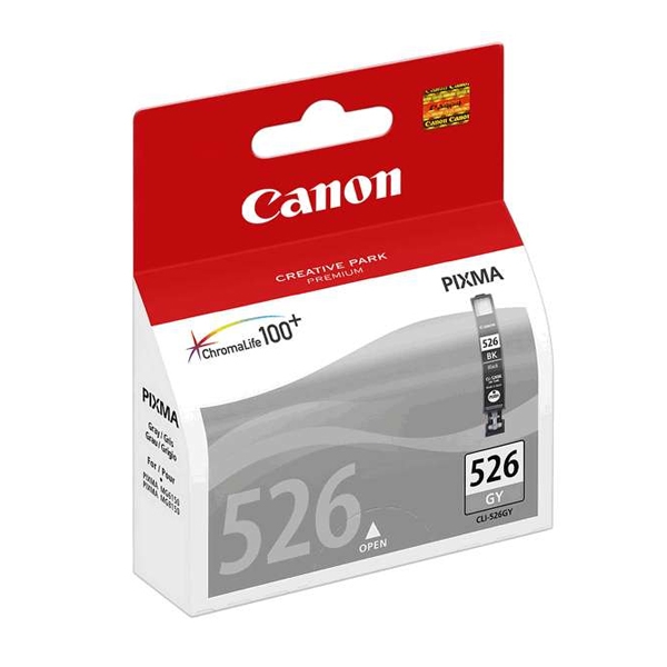 Canon Inkjet Ink CLI-526GY Grey (4544B001) (CANCLI-526GY)