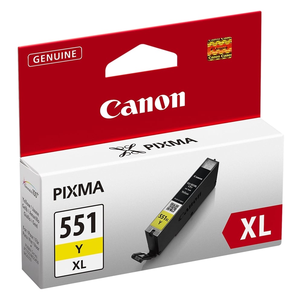 Canon Inkjet Ink CLI-551YXL Yellow (6446B001) (CANCLI-551YXL)