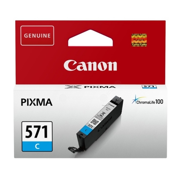 Canon Inkjet Ink CLI-571C Cyan (0386C001) (CANCLI-571C)