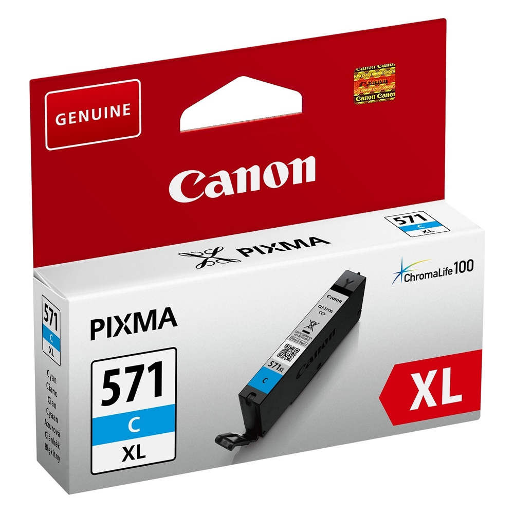 Canon Inkjet Ink CLI-571C XL Cyan (0332C001) (CANCLI-571CXL)