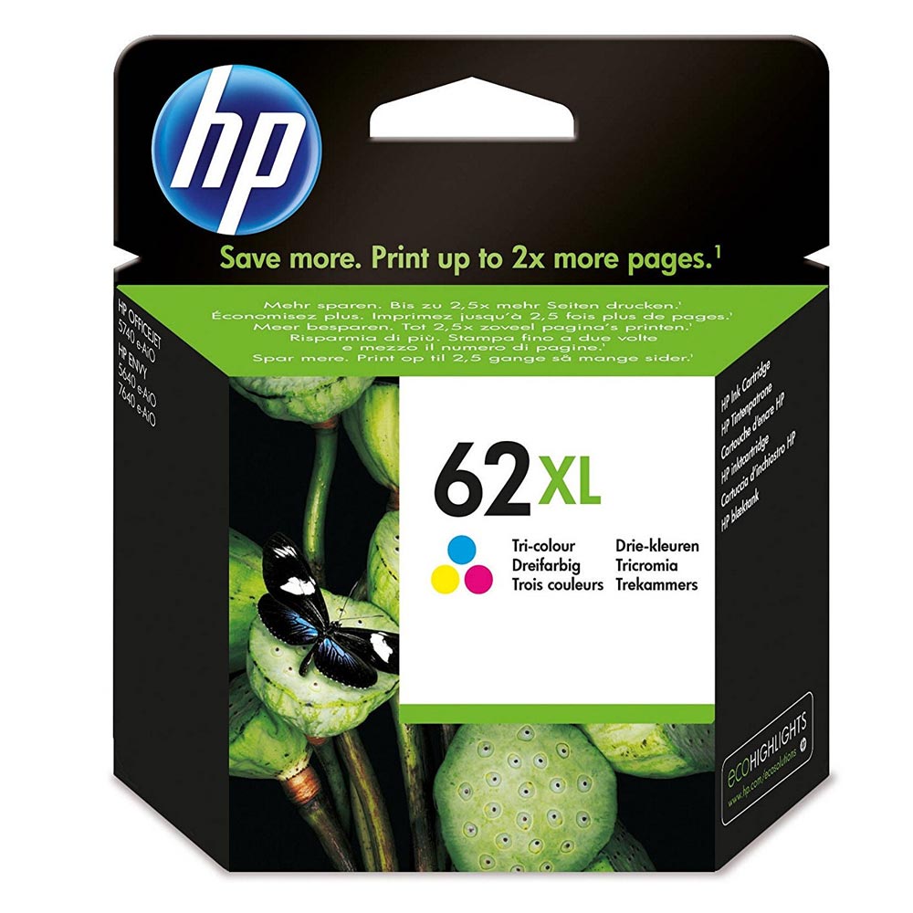 HP Inkjet No.62XL Tri-Colour Ink (C2P07AE) (HPC2P07AE)