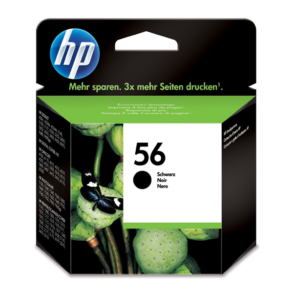 HP Inkjet No.56 Black Ink (C6656AE) (HPC6656AE)