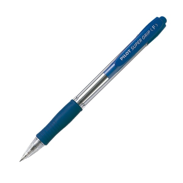 PILOT BP Super Grip 0.7 mm Ballpoint Pen (Blue) (2028003) (PIL2028003FBL)