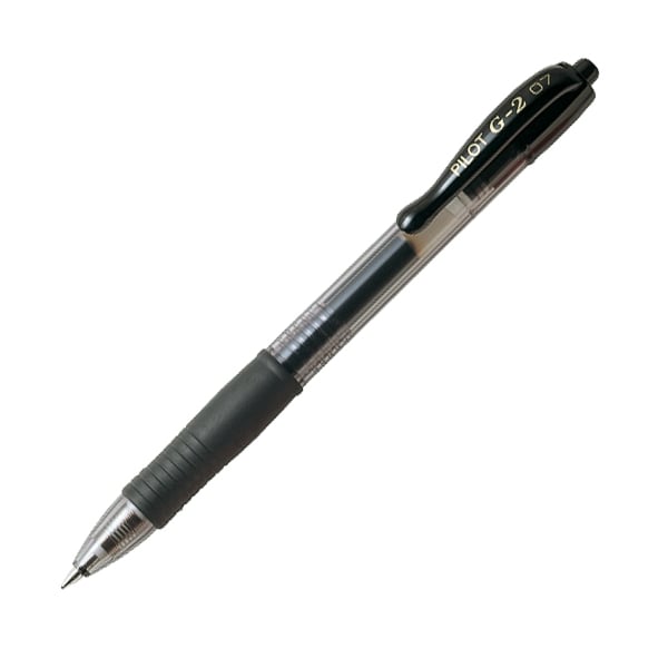 PILOT G-2 0.5 mm Gel Pen (Black) (2615001) (PILBLG25BK)