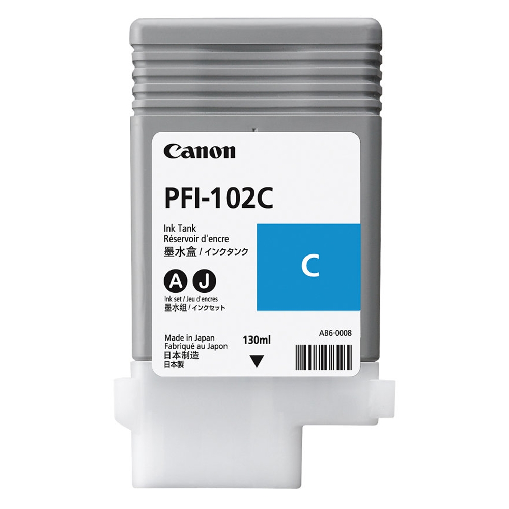 Canon Inkjet Ink PFI-102C Cyan (0896B001)