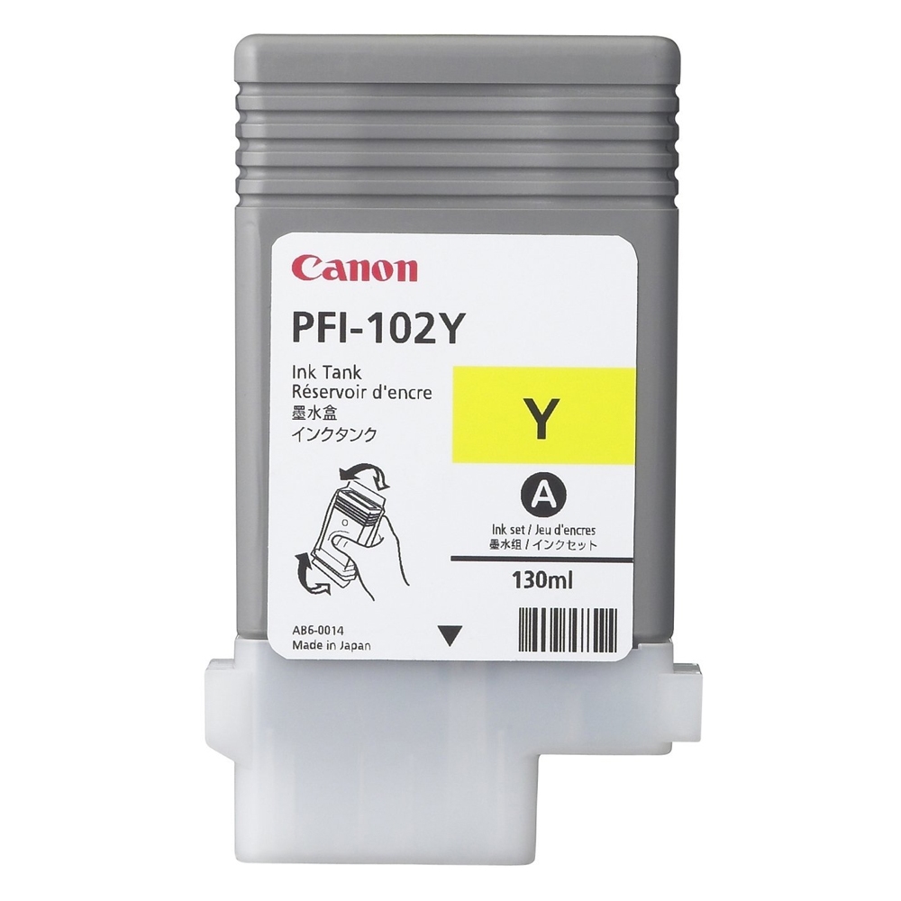 Canon Inkjet Ink PFI-102Y Yellow (0898B001) (CANPFI-102Y)