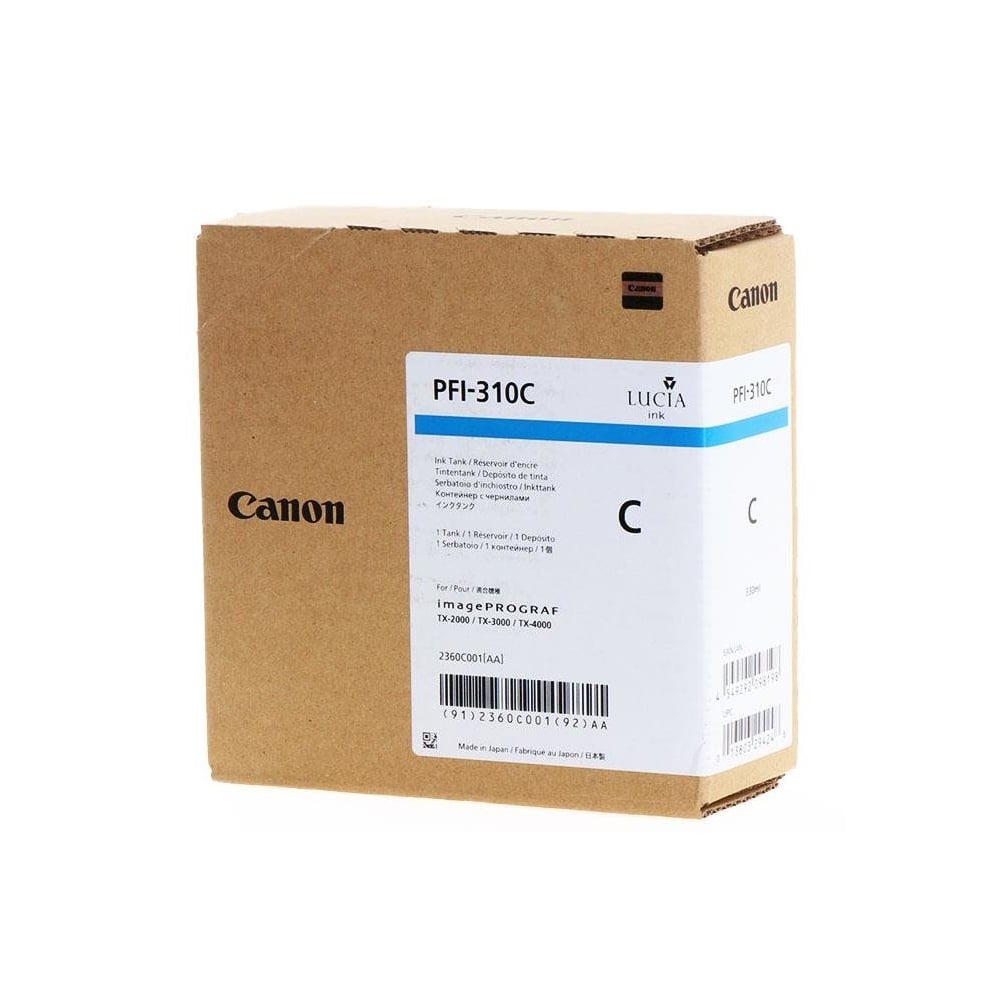 Canon Pigment Inkjet Ink PFI-310 Cyan (2360C001) (CANPFI-310C)