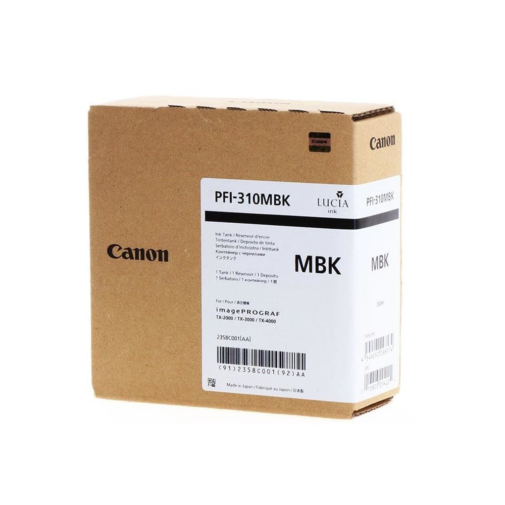 Canon Pigment Inkjet Ink PFI-310 Matte Black (2358C001)