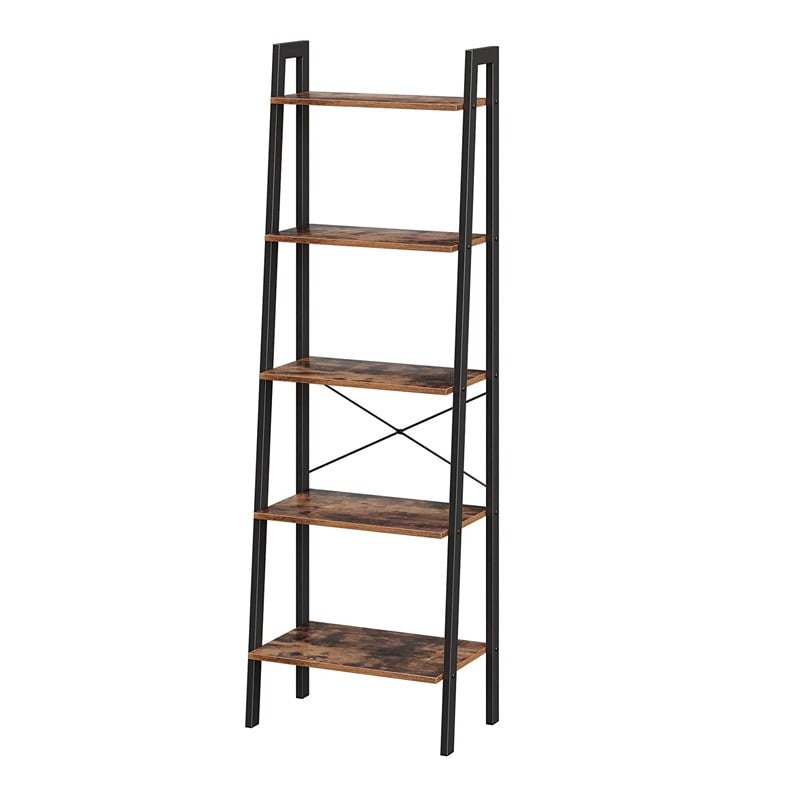 Metal Bookshelf with 5 Shelves 56 x 34 x 172 cm Vasagle