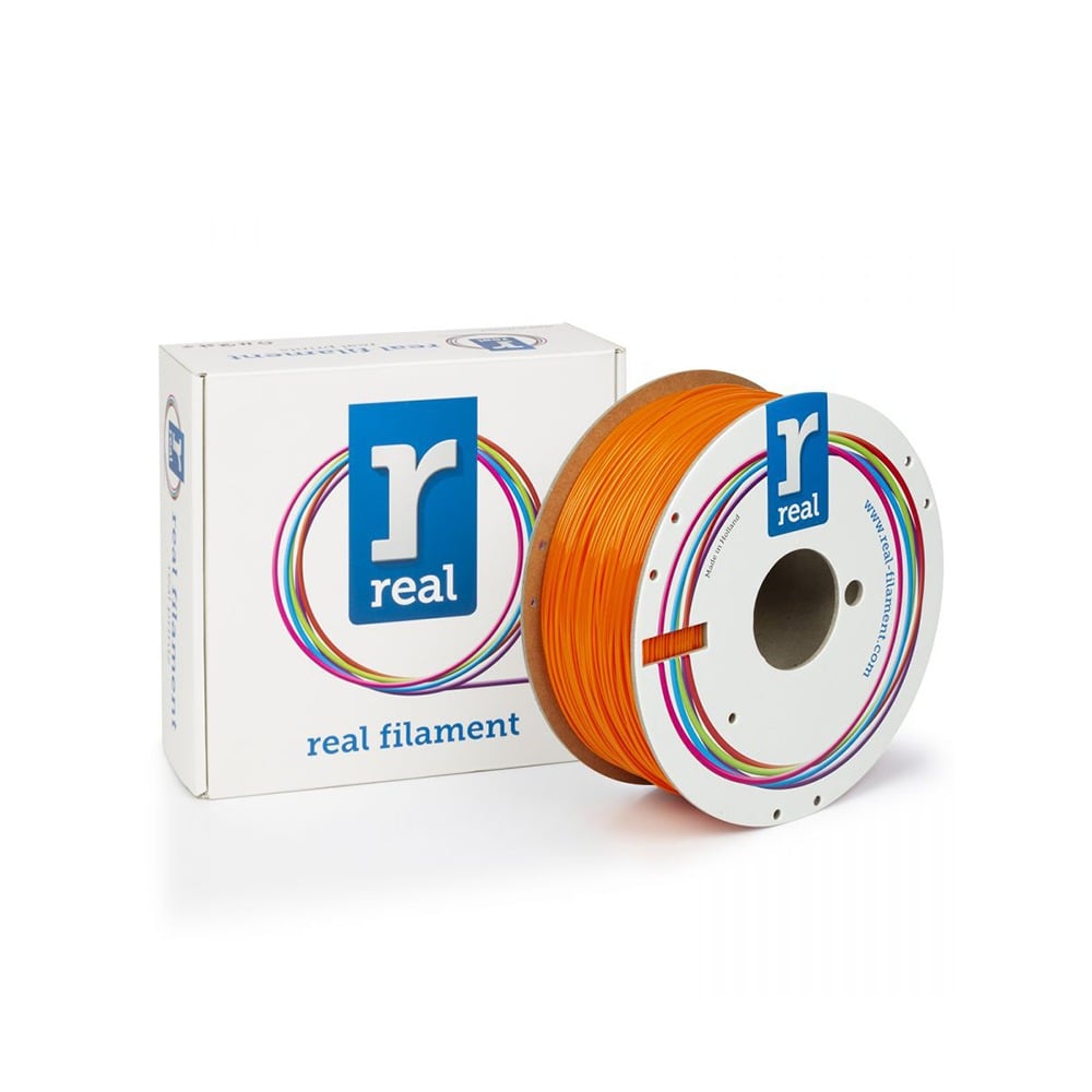 REAL PETG 3D Printer Filament - Orange - spool of 0.5Kg - 1.75mm (REALPETGSORANGE500MM175)
