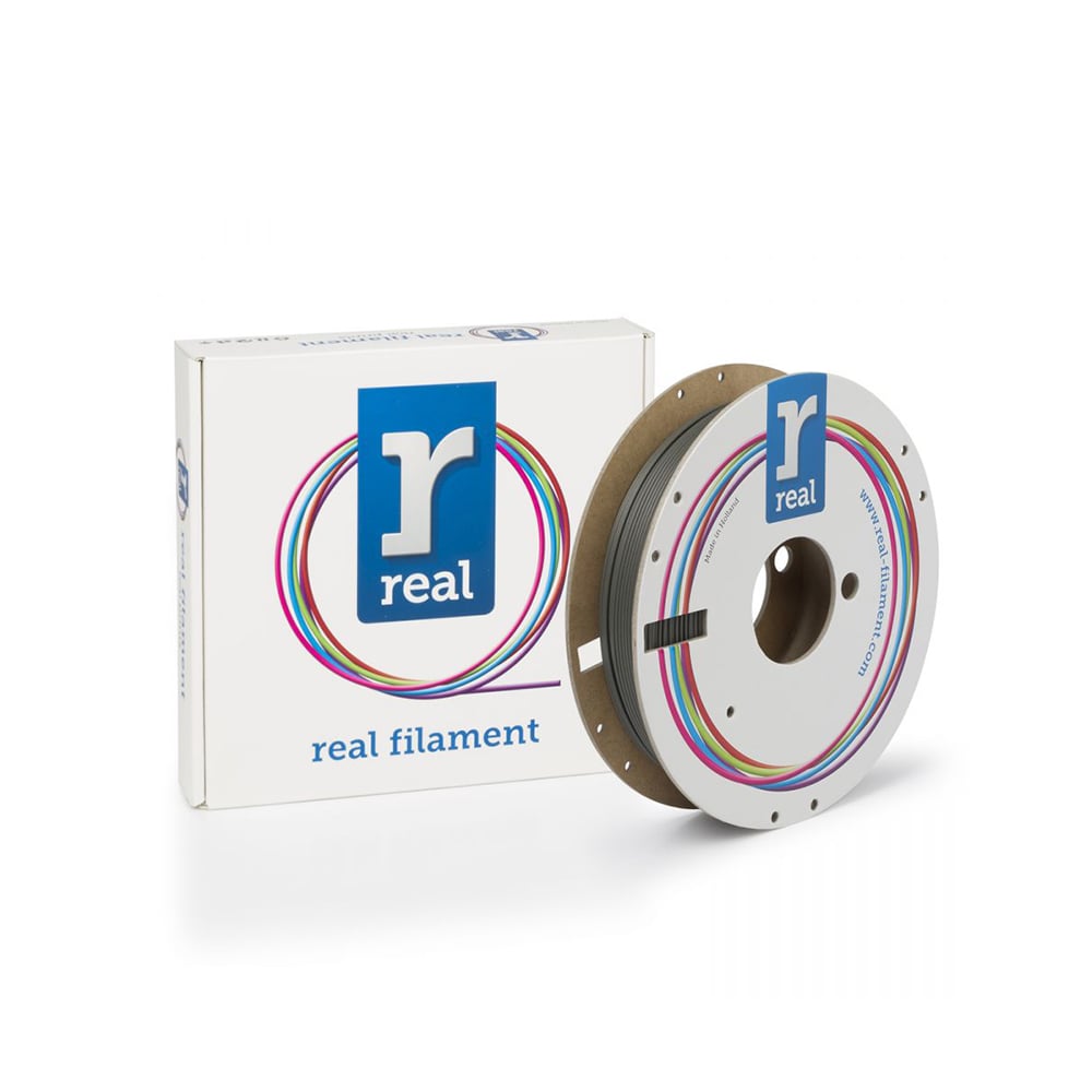 REAL PLA Matte 3D Printer Filament - Shadow Gray - spool of 0.5Kg - 1.75mm