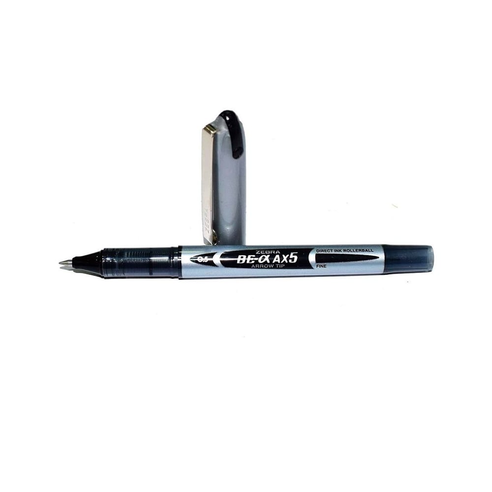 Zebra AX5 Zebroller Silver RollerPen 0.5mm Black (ZB-15981Z) (ZEBZB-15981Z)