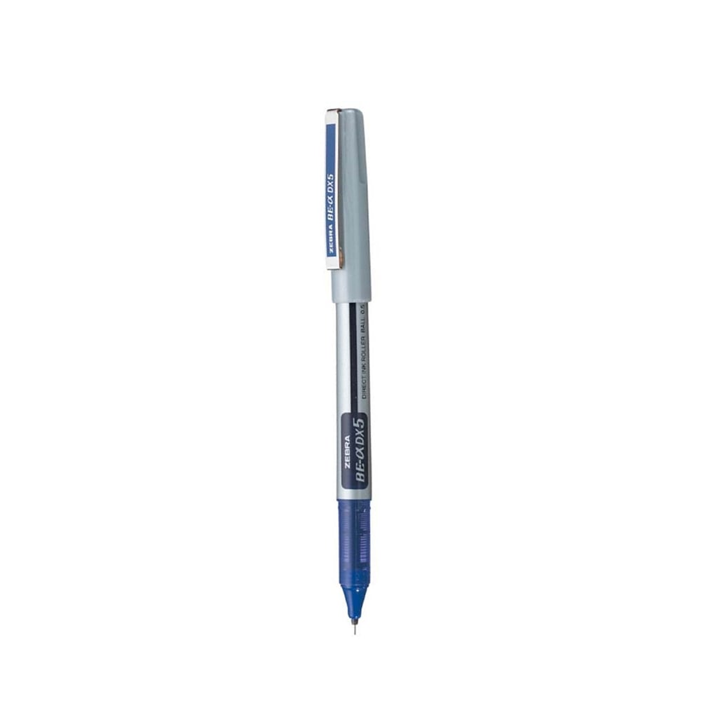 Zebra DX5 Zebroller SILVER RollerPen 0.5mm Blue (ZB-16072Z) (ZEBZB-16072Z)